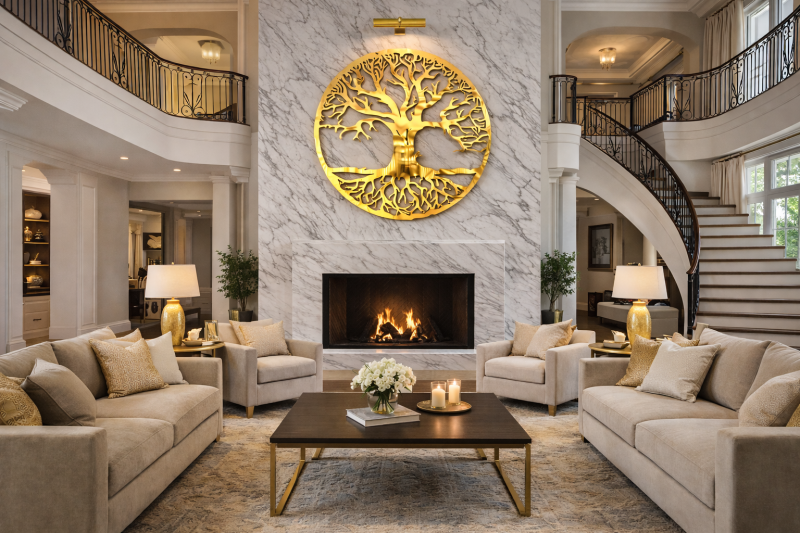 Tree of Life Metal Wall Art – Luxury Statement Décor