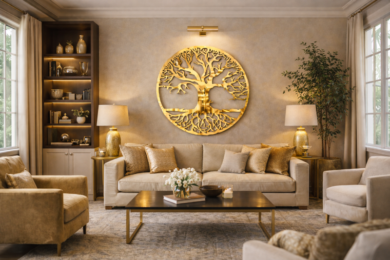 Tree of Life Metal Wall Art – Luxury Statement Décor